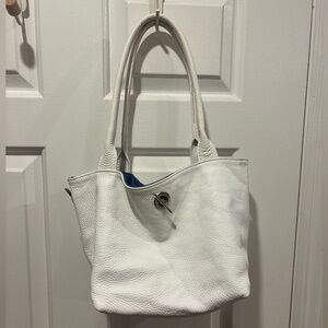 Italian White Leather Purse